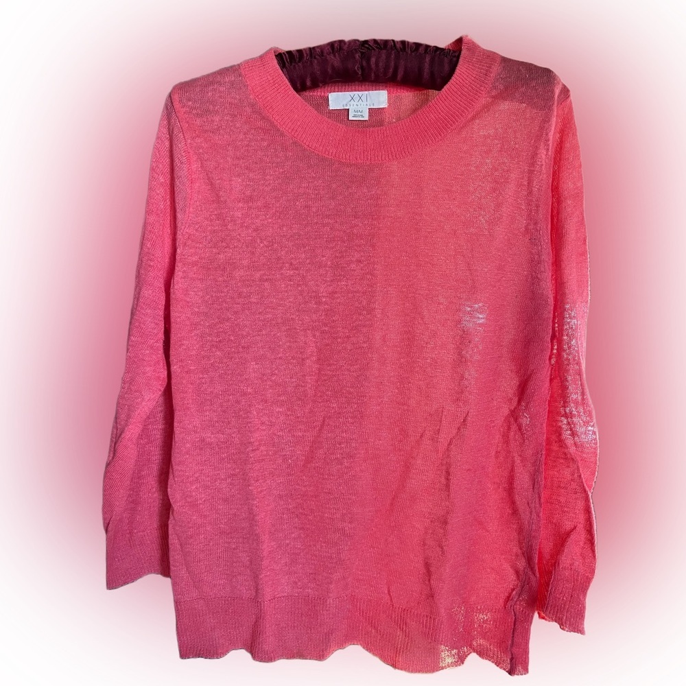 Forever 21 XXI Essentials lightweight, sheer sweater